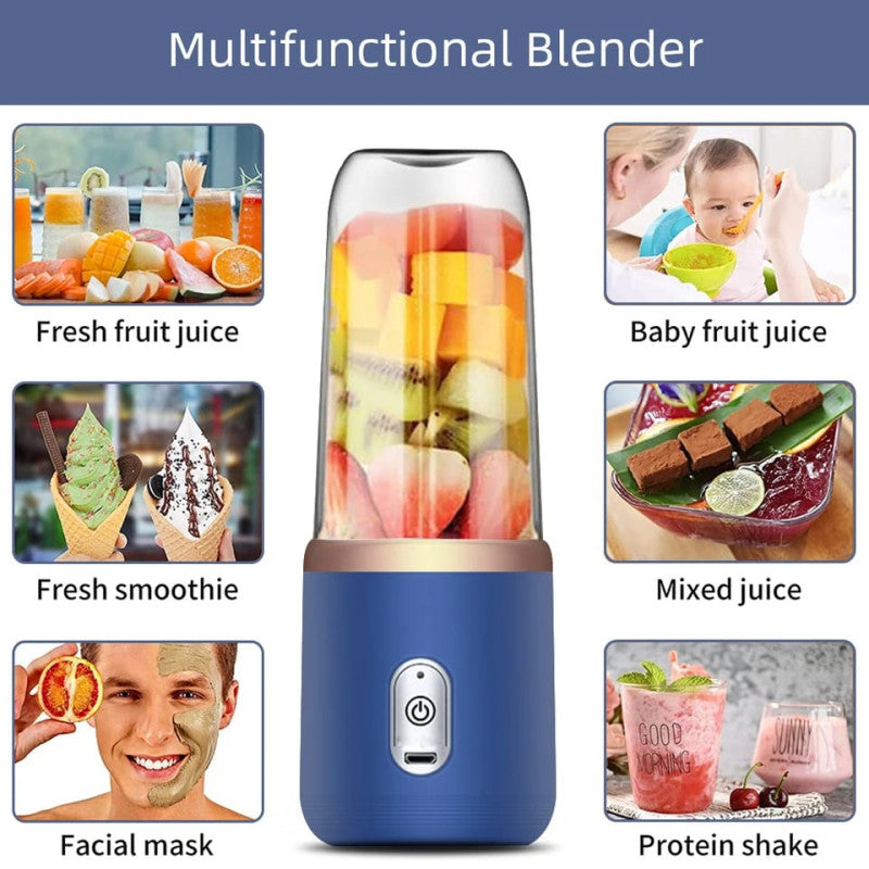 Portable Juicer & Blender Cup - 400ml, for Smoothies & Milkshakes