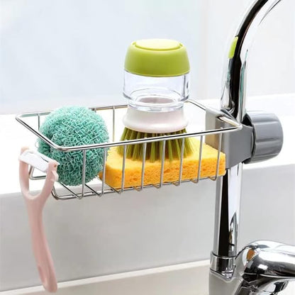 Kitchen Sink Sponge Holder, Faucet Rack