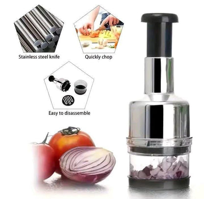 Manual Stainless Steel Onion & Vegetable Chopper