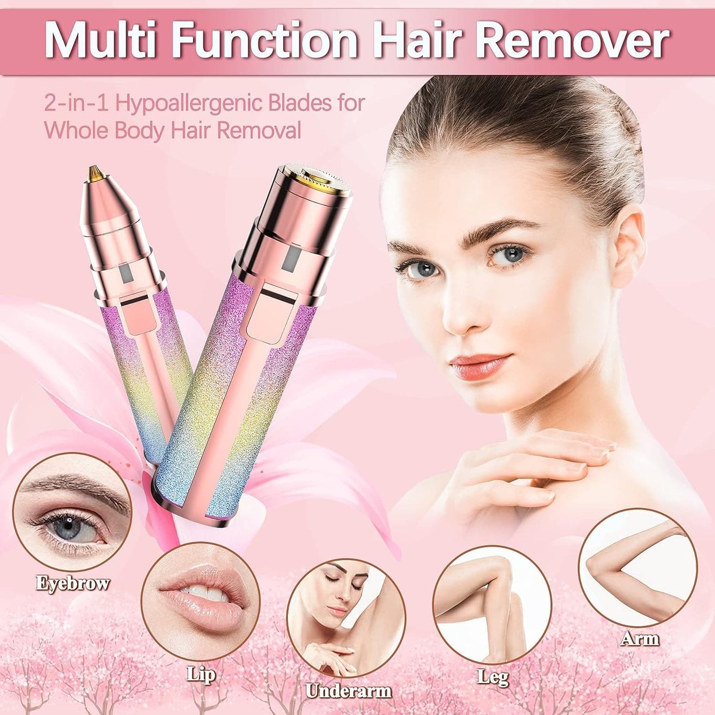 2 in 1 Eyebrow & Facial Hair Remover