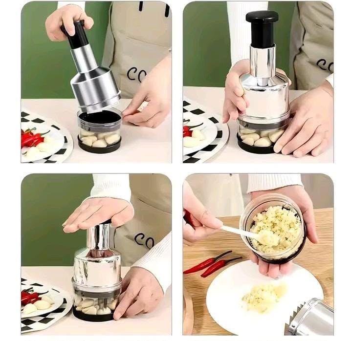 Manual Stainless Steel Onion & Vegetable Chopper