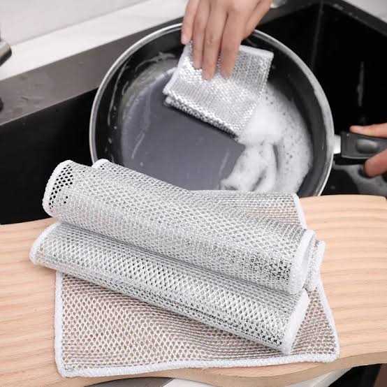 10 PCs Steel Wire Dishwashing Clothes
