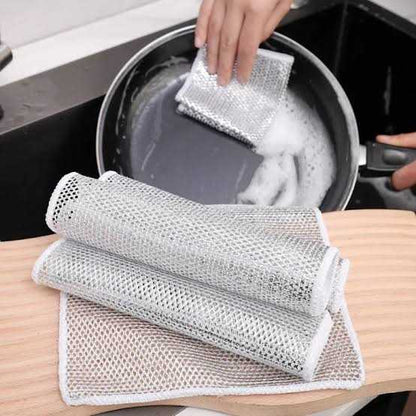 10 PCs Steel Wire Dishwashing Clothes
