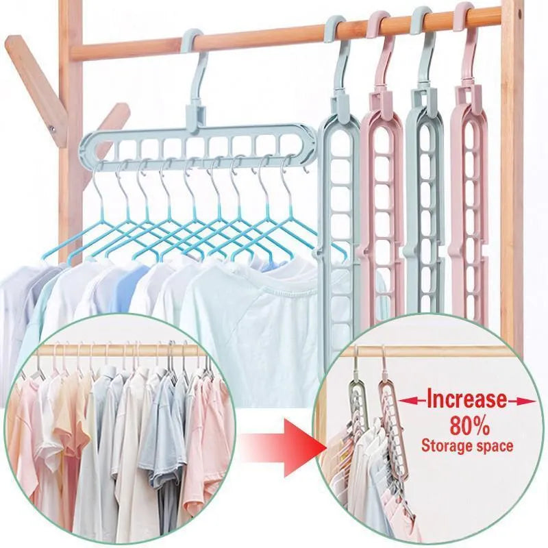 9-Hole Space Saving Hanger, 360° Rotatable