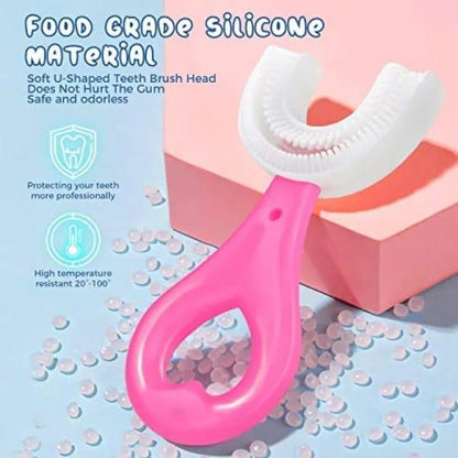 U-Shaped Silicone Kids Toothbrush