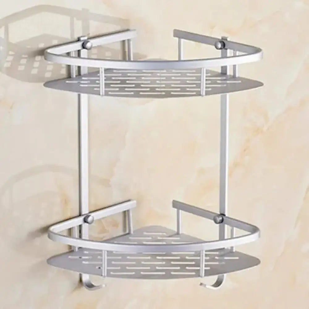 2-Tier Aluminum Corner Rack