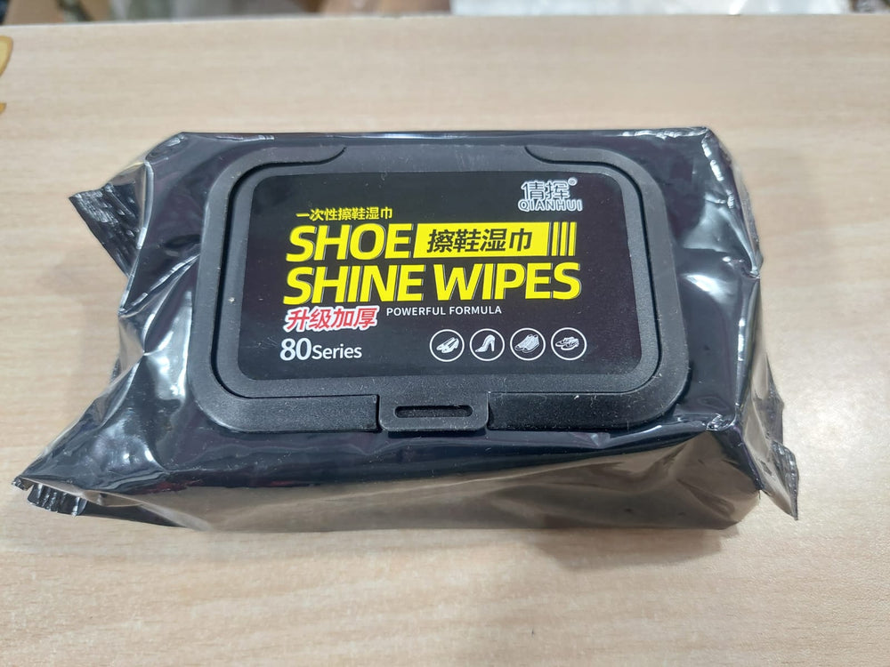 Shoe Shine Wipes, 80 Pcs