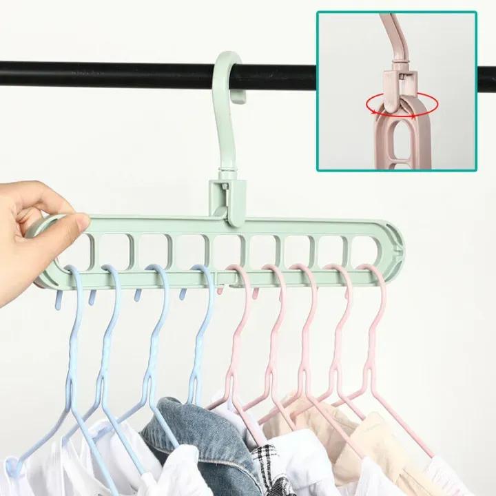 9-Hole Space Saving Hanger, 360° Rotatable