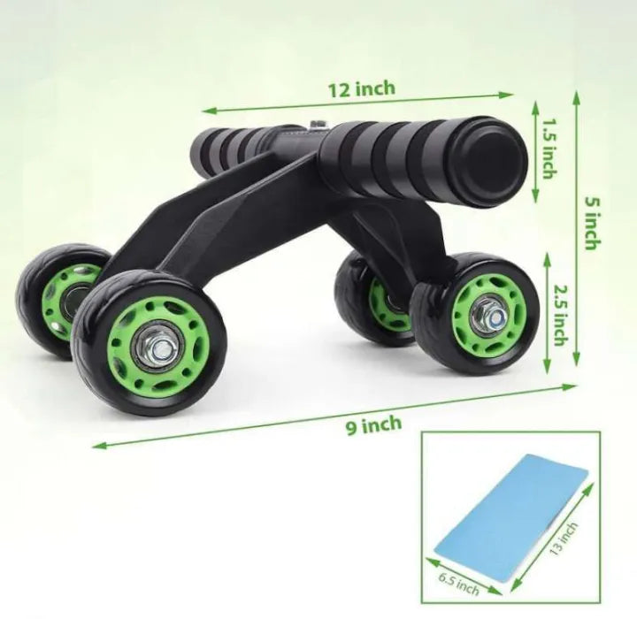 4-Wheel Anti-Slip Abdominal Roller
