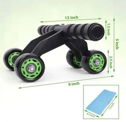 4-Wheel Anti-Slip Abdominal Roller
