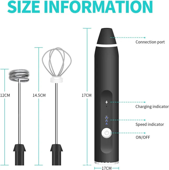 Rechargeable Electric Coffee Beater/Milk Frother