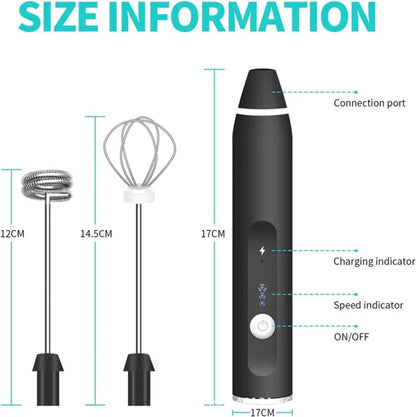 Rechargeable Electric Coffee Beater/Milk Frother
